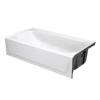 Bootz Industries Bootzcast 30 in. x 60 in. x 74.5 in. Standard Fit Alcove Bath and Shower Kit with Right-Hand Drain in White BTZ-BCN-R-NXT