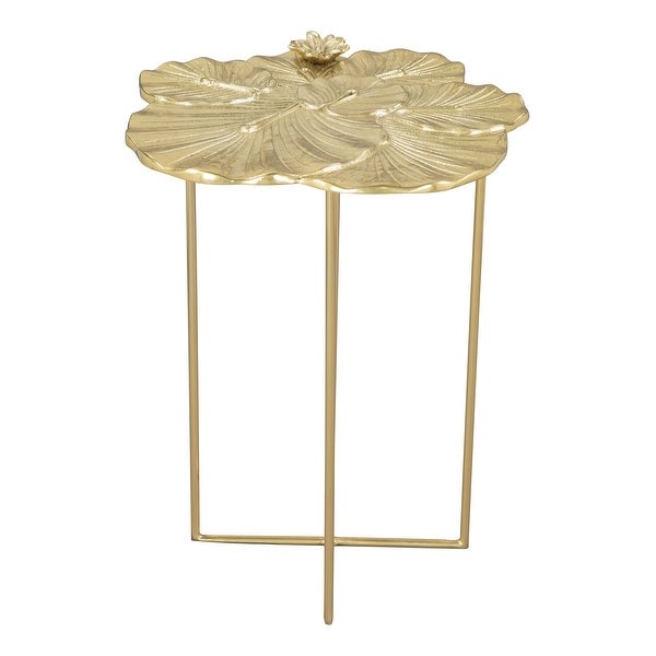 Lotus Side Table Gold - 16.7