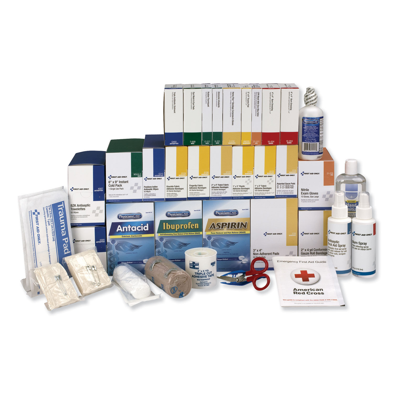 4 Shelf ANSI Class B+ Refill with Medications by First Aid Onlyandtrade; FAO90625