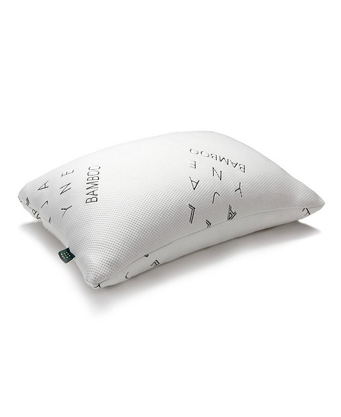 Ella Jayne Bamboo Shredded Memory Foam Pillow， Standard Queen， Adjustable Density