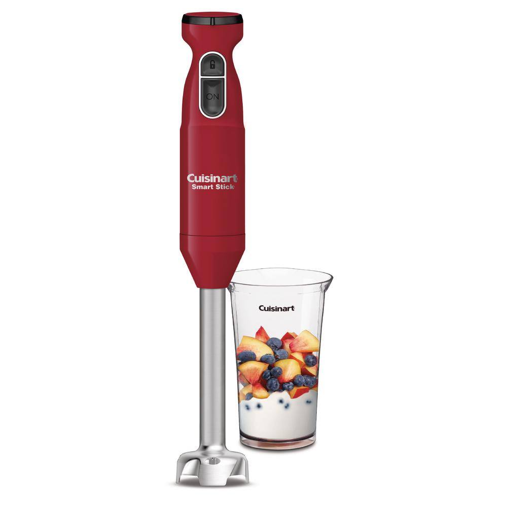 Cuisinart Smart Stick 2-Speed Red Immersion Blender with 3-Cup Mixing Bowl and 300W Motor CSB-175RP1