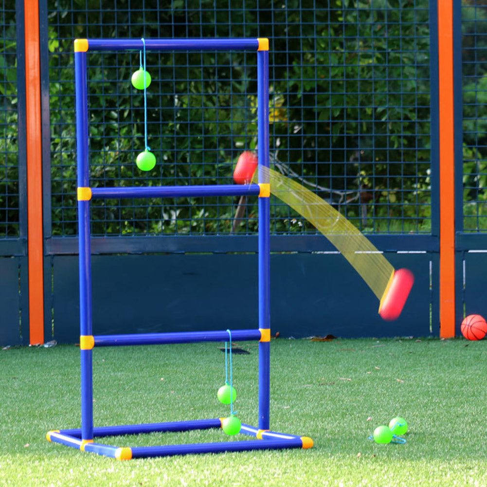 Toss Game Backyard Outdoor Play Golf Toy Kids Lawn Sport Funny Ladder Ball Set