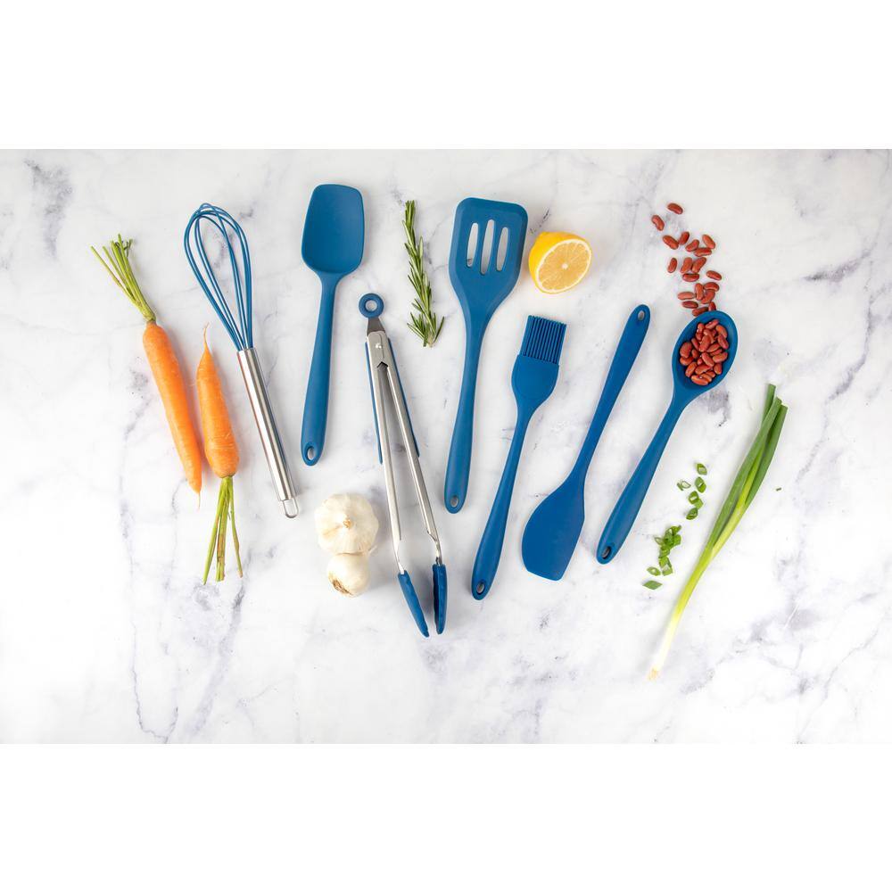 Core Kitchen 7-Piece Blue Lapis Basic Silicone Utensil Set 32529-E