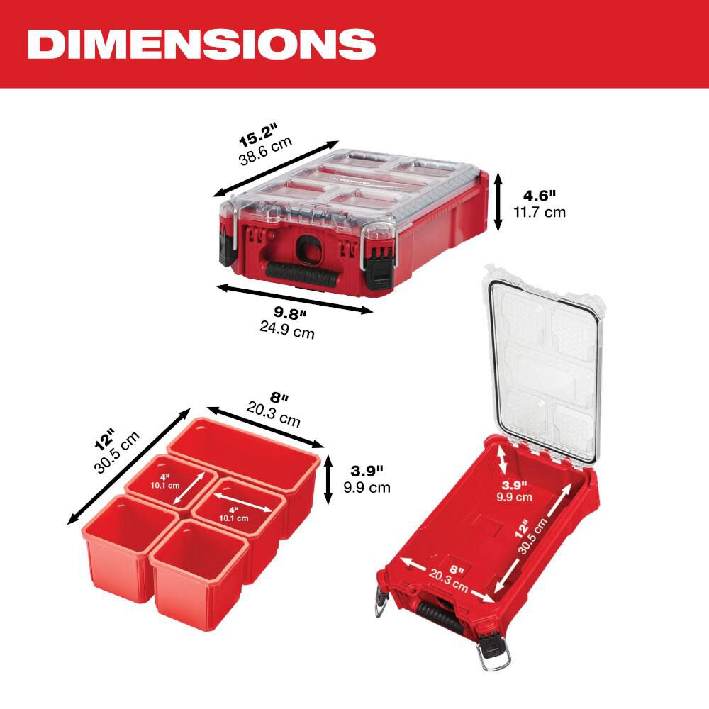 Milwaukee PACKOUT Compact Organizer 48-22-8435 from Milwaukee