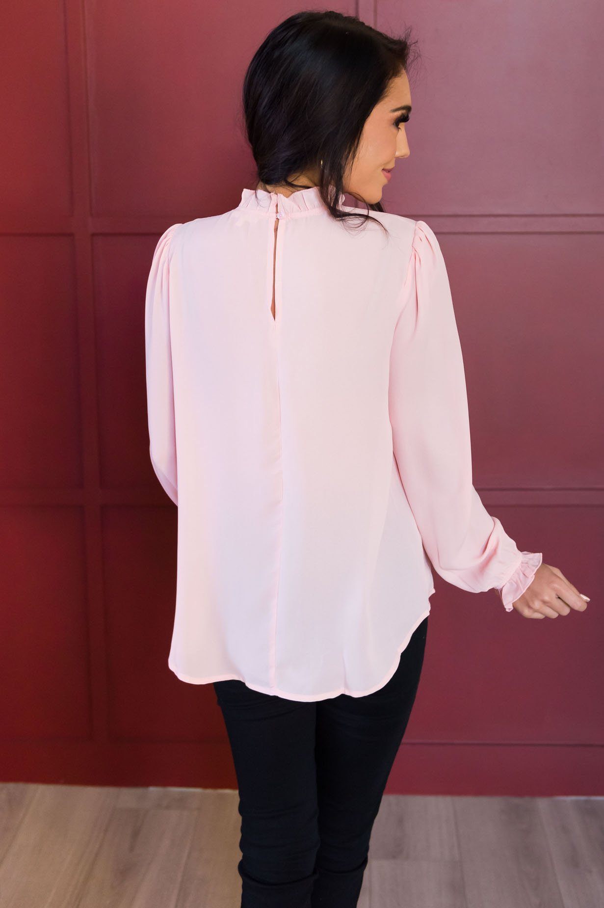 Down To Business Modest Blouse