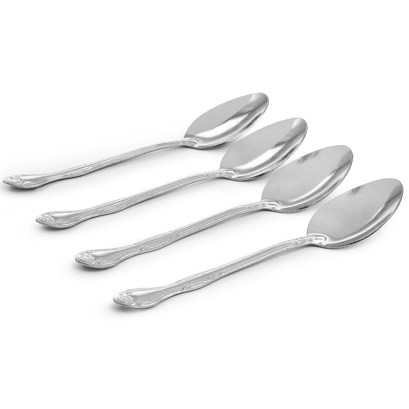 Gibson Everyday Abbie 4 Piece Stainless Steel Dinner Spoon Set