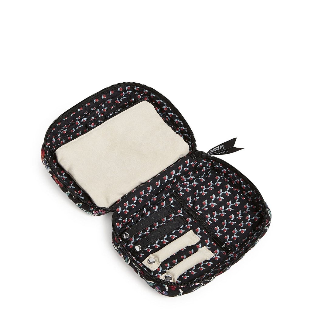 Vera Bradley  Zip-Around Jewelry Folio in Perennials Noir