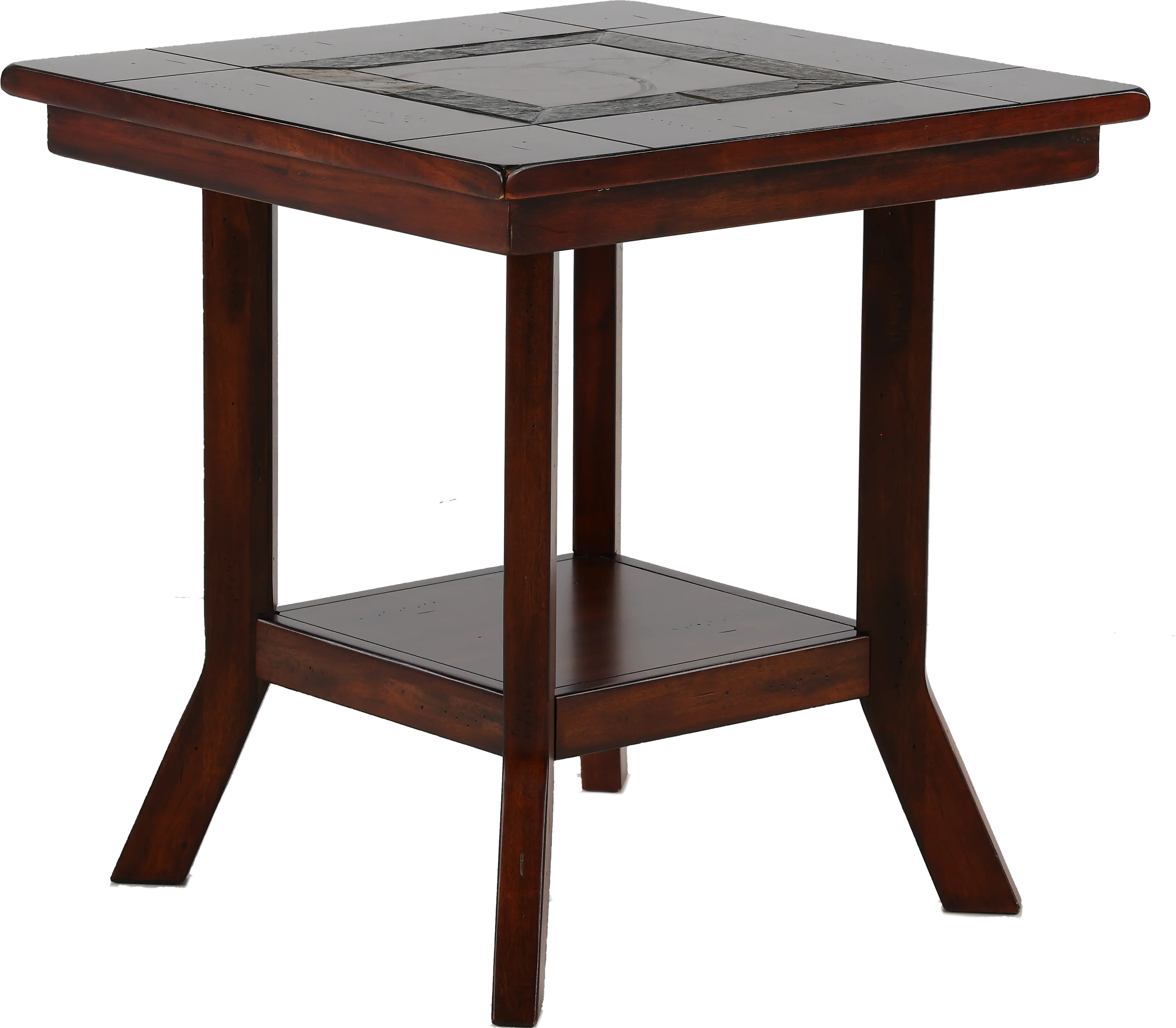 Santa Fe Mahogany Square End Table