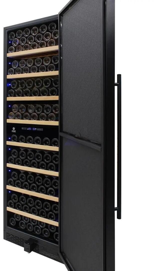 Element by Vinotemp EL168GFEB 24 Inch Black Wine Cooler