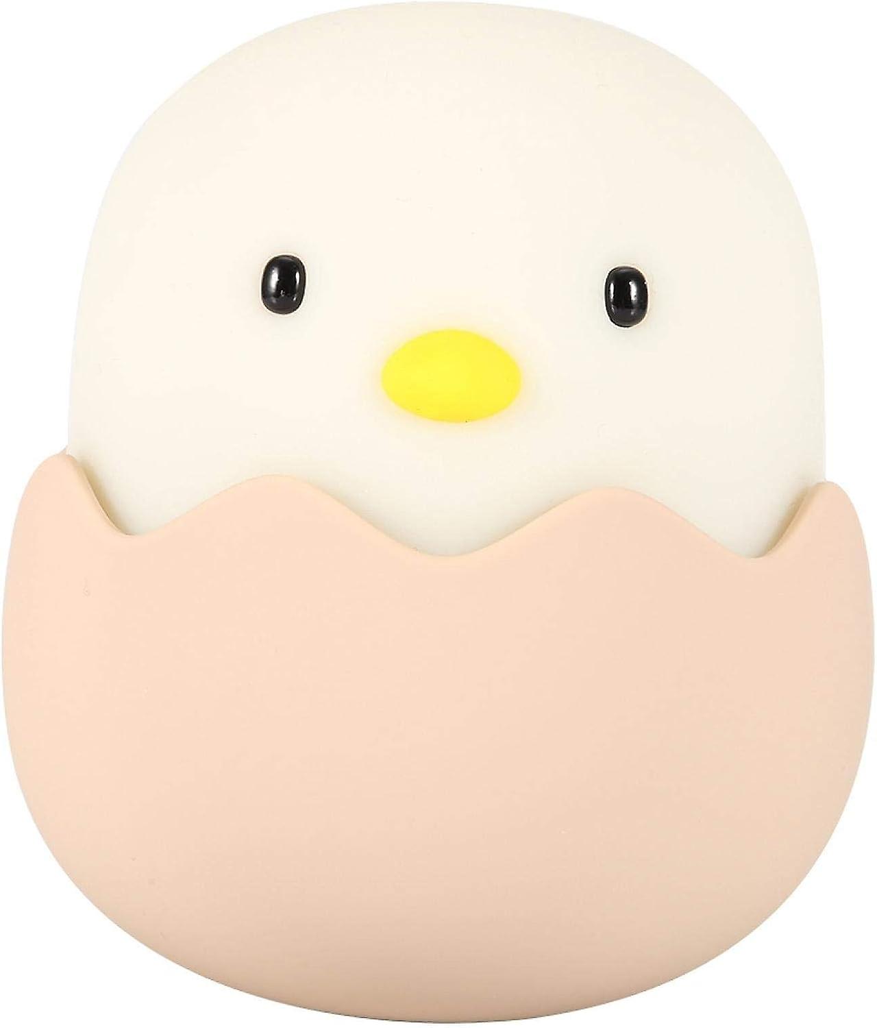 Portable Silicone Led Nursery Night Light Usb Kids Toddler Night Light， Cute Chick， Touch Control， For Baby， Kids， Adults(cool White)