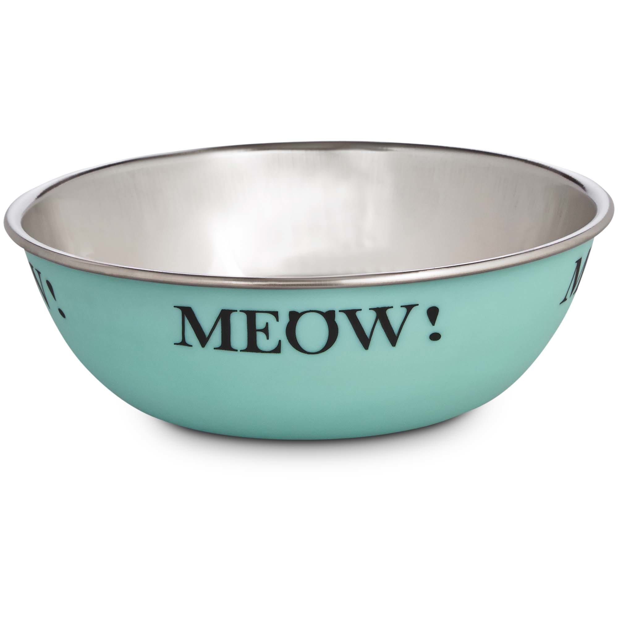 HARMONY Mint Stainless Steel Cat Bowl， 1 Cup