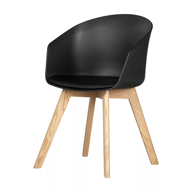 South Shore Flam Chair with Wooden Legs