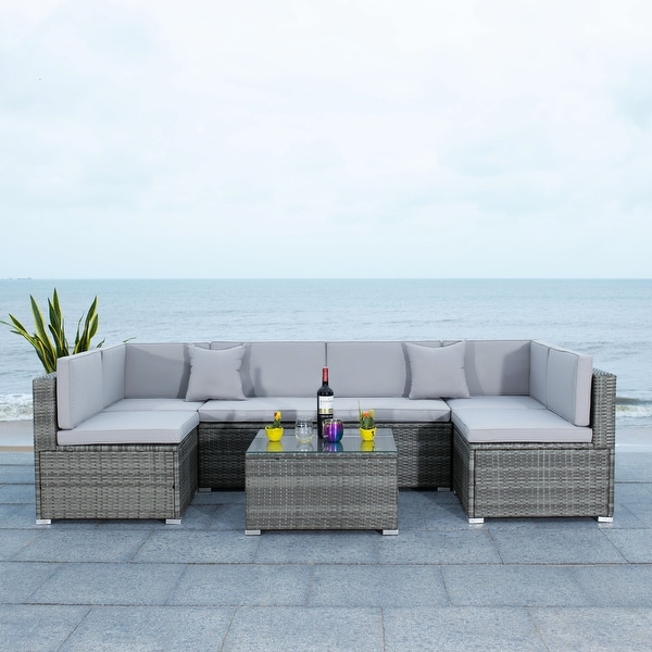 SAFAVIEH Outdoor Living Diona Patio Sectional Set