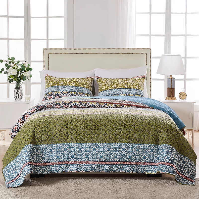 Greenland Home Fashions Shangri-La Quilt Set