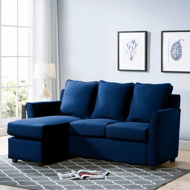 Henri Upholstered Sofa Dressy Blue Homes Inside Out