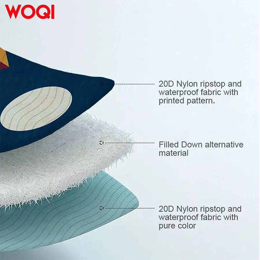 WOQI waterproof portable blanket Camping electric hoodie winter blanket