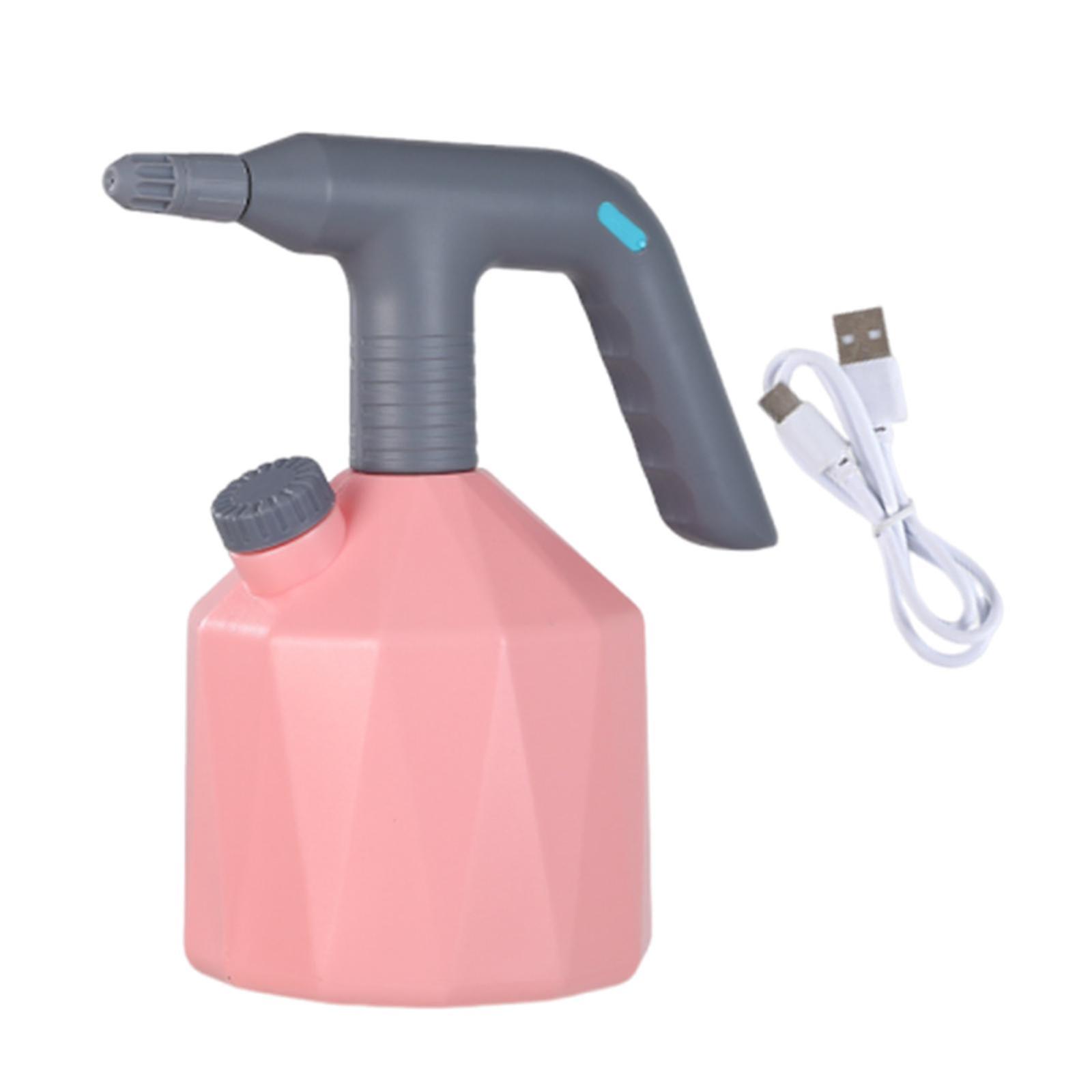 Electric Sprayer Water Sprayer Bottle For Vegetable Indoor/outdoor Gardening Pink 1.6l