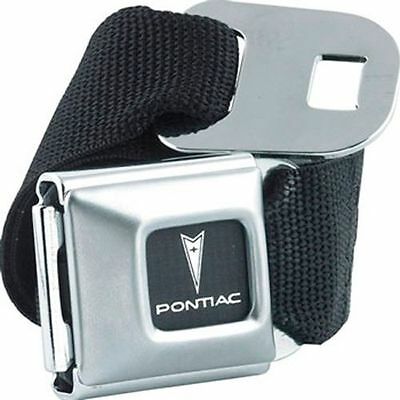 Authentic Black PONTIAC Logo Seat Belt Buckle Belt by Buckle-Down Seatbelt