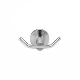 ALEASHA Knob-Hook Double RobeTowel Hook in Brushed Nickel AL-8J807