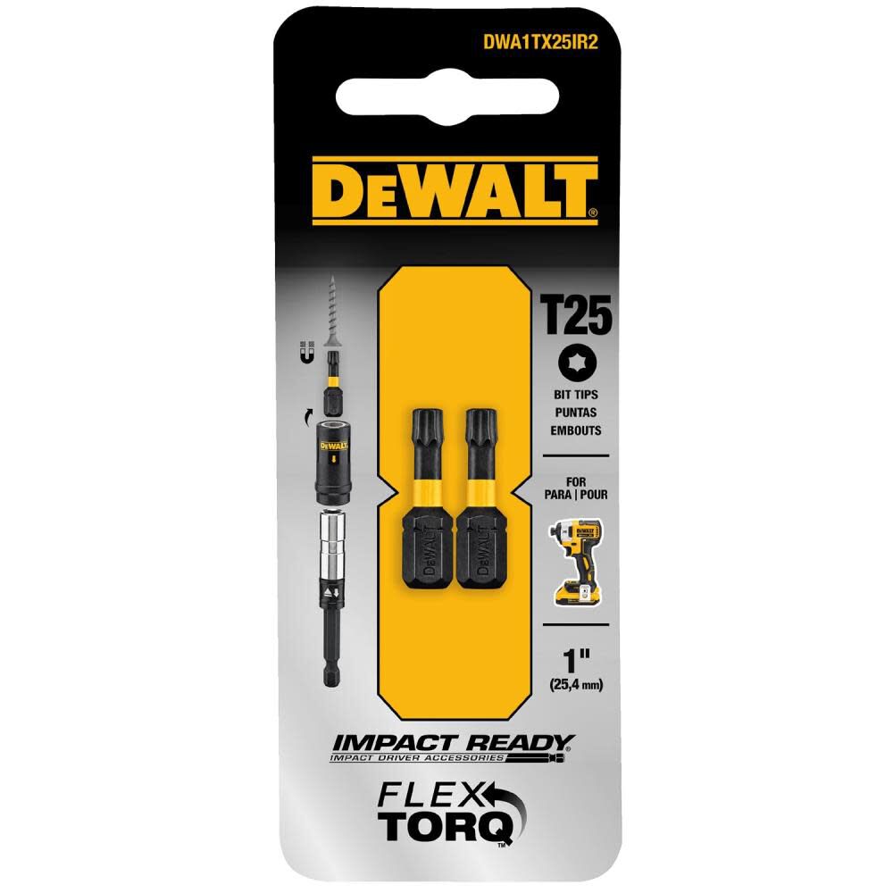 DEWALT 1-in Torx T25 Impact Ready 2 pk DWA1TX25IR2 from DEWALT