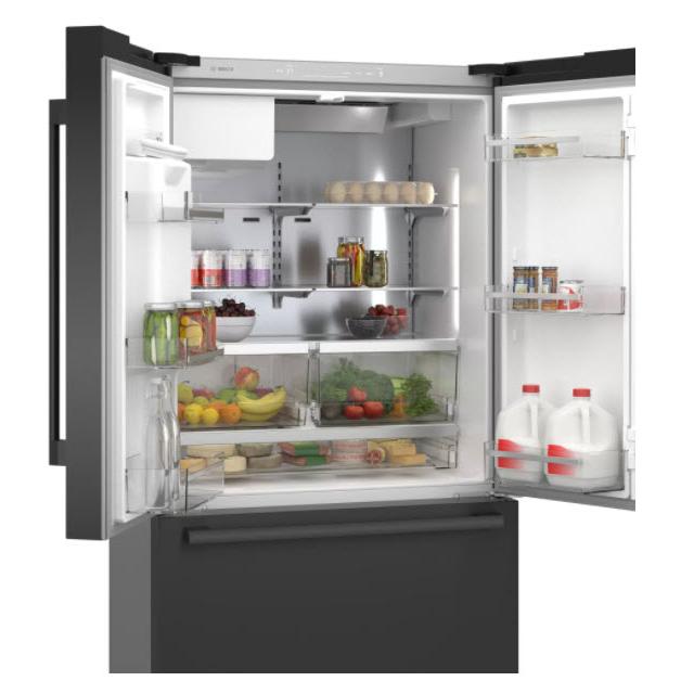 Bosch 36-inch, 20.8 cu.ft. Counter-Depth French 3-Door Refrigerator with QuickIcePro System™ B36CD50SNB