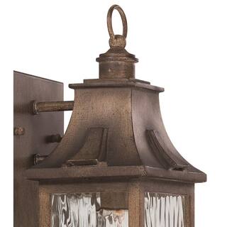 the great outdoors by Minka Lavery Wilshire Park 1-Light Portsmouth Bronze Outdoor Wall Lantern Sconce 72111-149