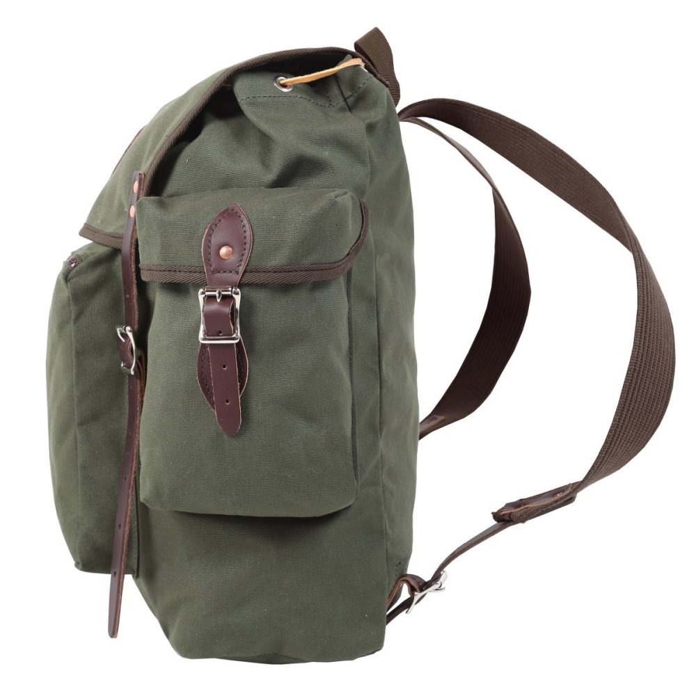 32 Liter Capacity Olive Drab Canvas Rambler Backpack