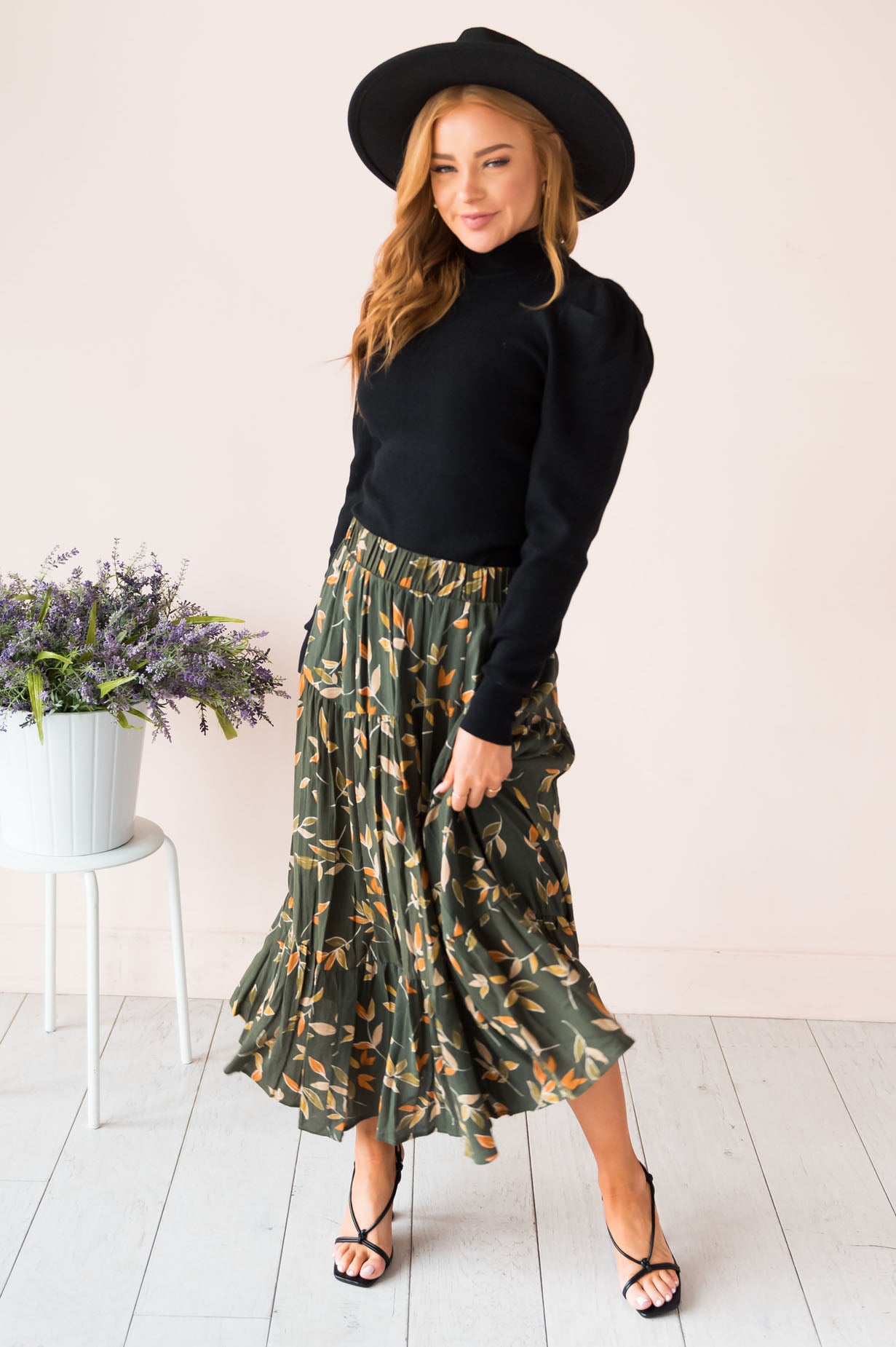 Leaves Are Changing Modest Skirt