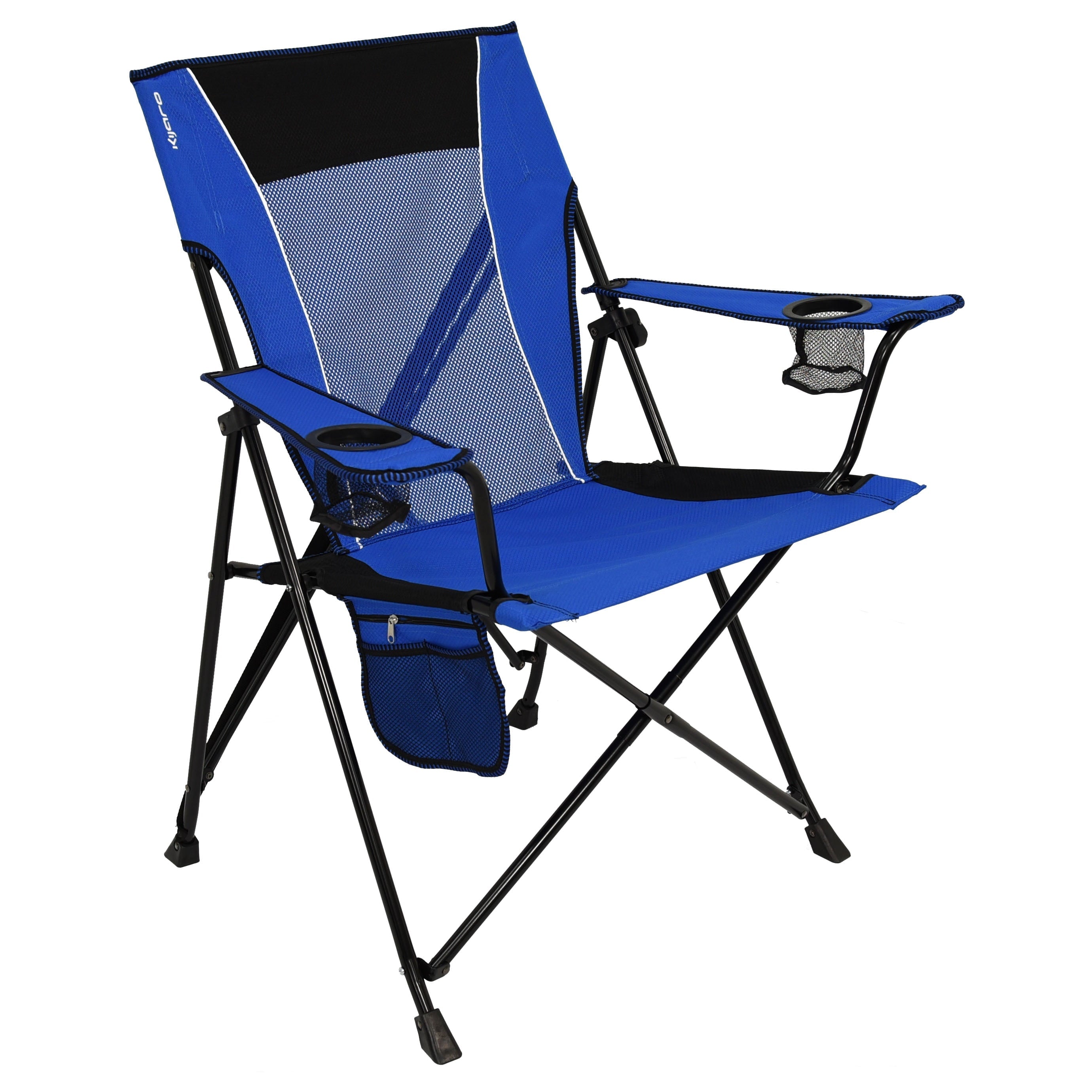 Kijaro Maldives Blue Recycled Repreve Fabric Adult Dual Lock Portable Camping Chair