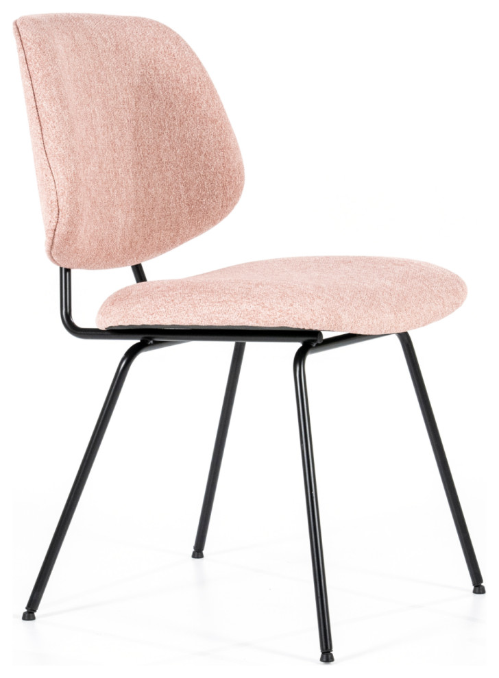 Pink Fletcher Dining Chair  Eleonora Lynn   Midcentury   Dining Chairs   by Luxury Furnitures  Houzz