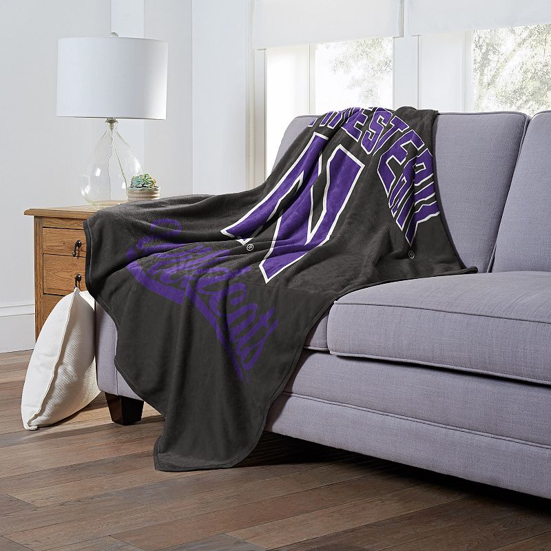 The Northwest Northwestern Wildcats Alumni Silk-Touch Throw Blanket