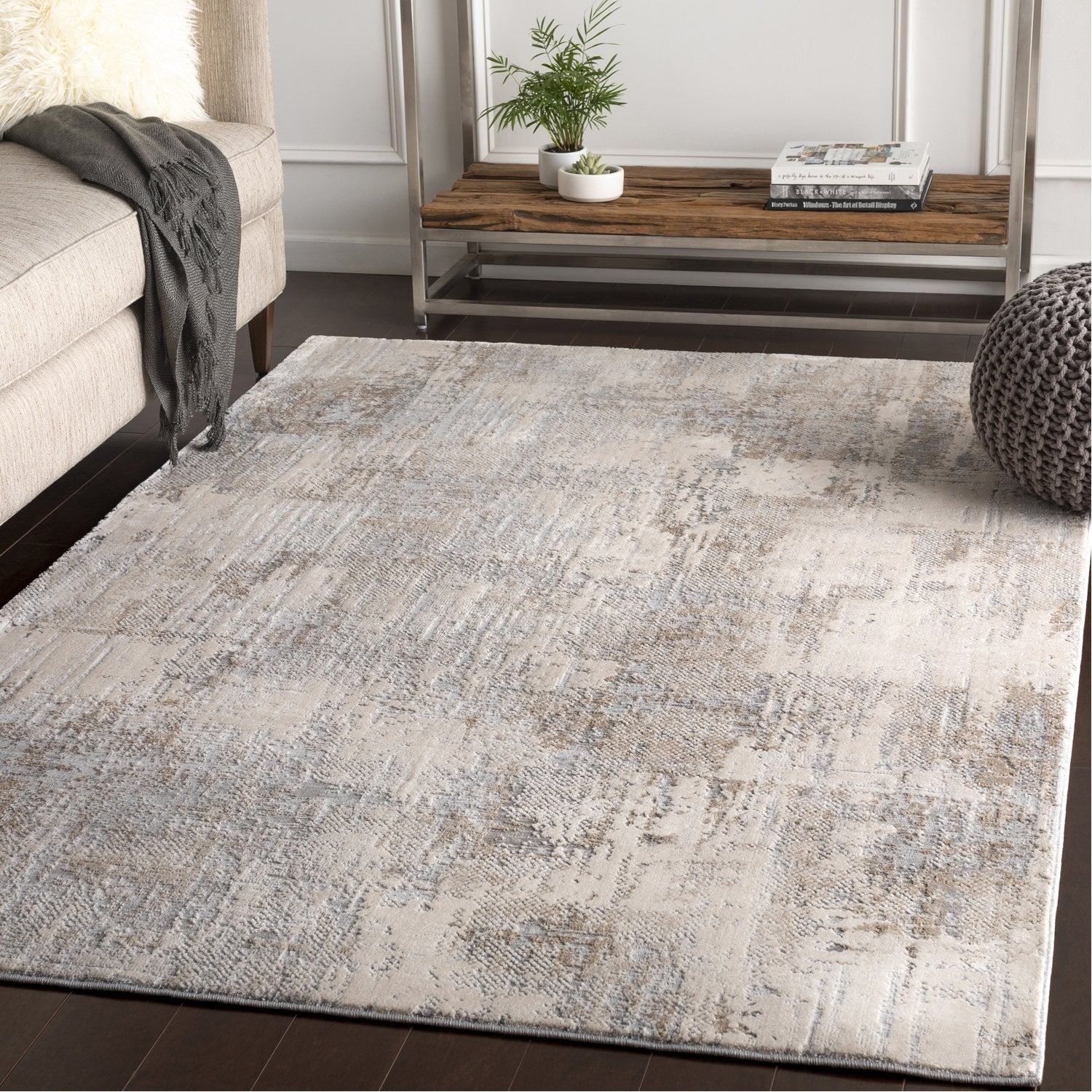 Alpine Rug in Light Gray & Ivory