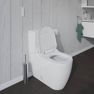 Duravit SensoWash Slim Electric Bidet Seat for Elongated Toilet in White 611000001001300