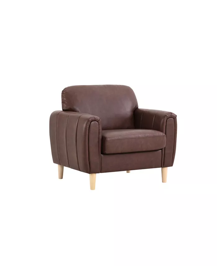 Serta 37.8 Faux Leather Gorm Accent Chair