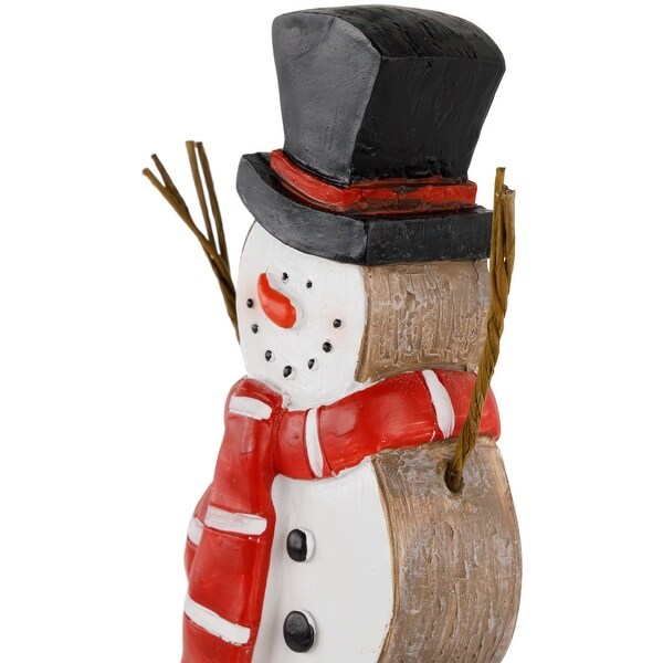 Wooden Snowman Merry Christmas Decoration