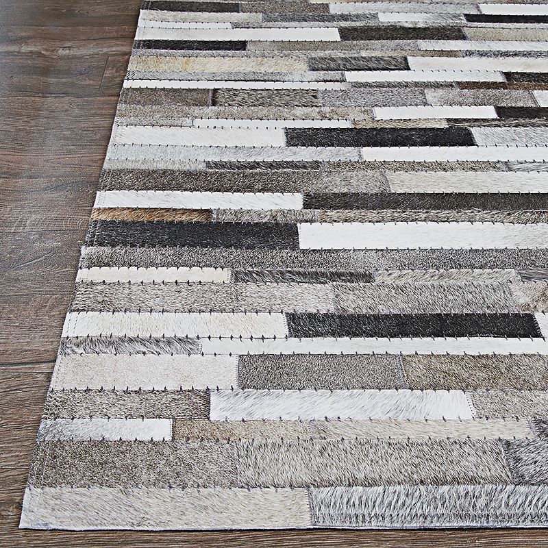 Couristan Chalet Tether Cowhide Leather Area Rug