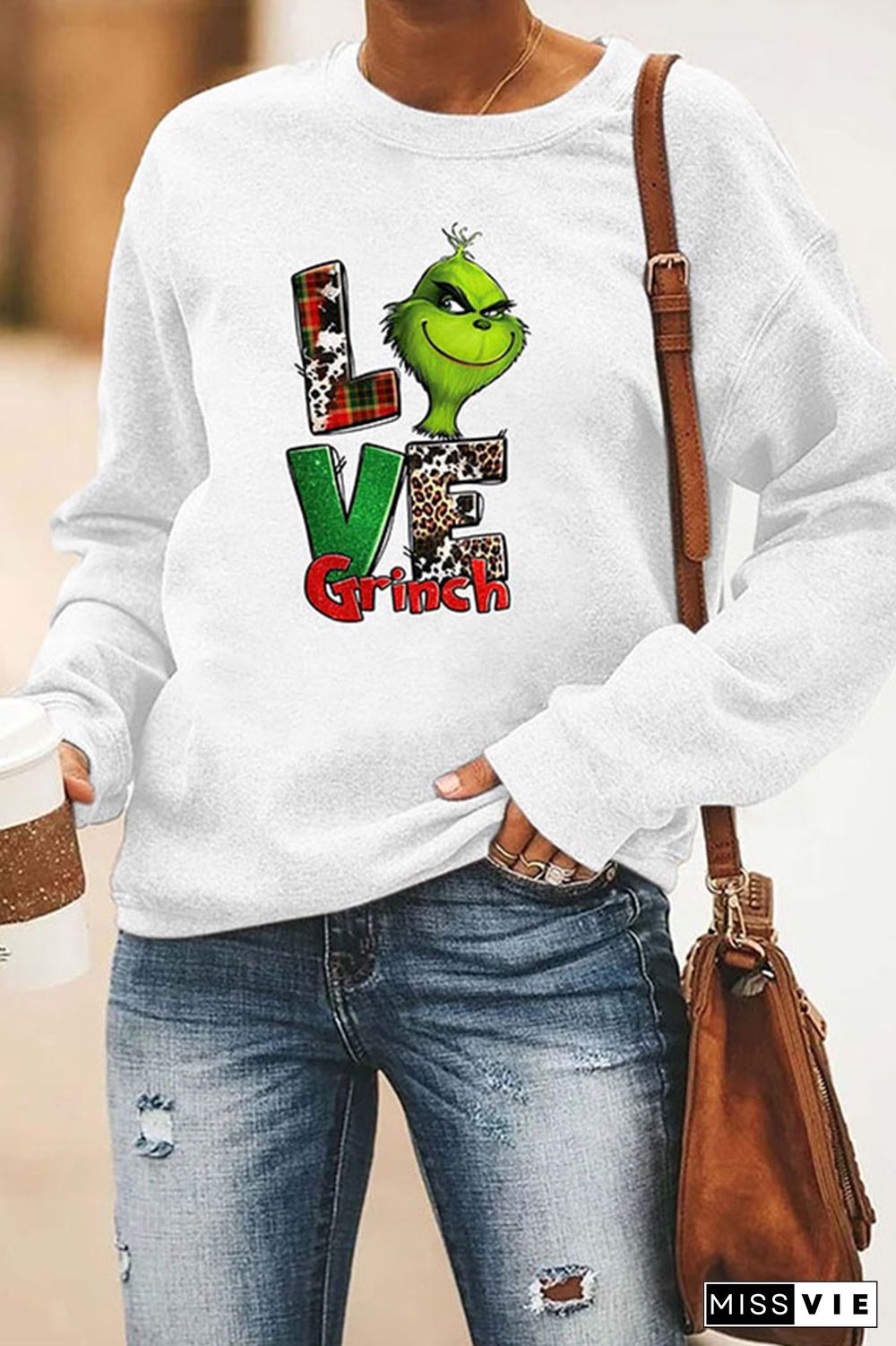 Love Grinch,Christmas Classic Crew Sweatshirt Wholesale