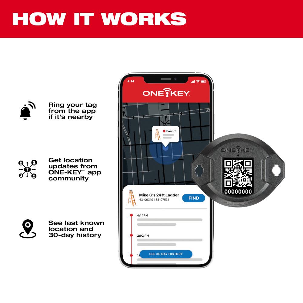 Milwaukee ONE-KEY Bluetooth Tracking Tag 10pk