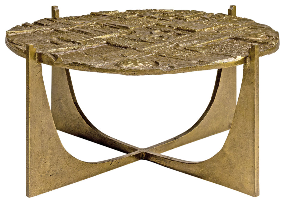 Gold Rustic Coffee Table  Versmissen ODE   Rustic   Coffee Tables   by Oroa   Distinctive Furniture  Houzz