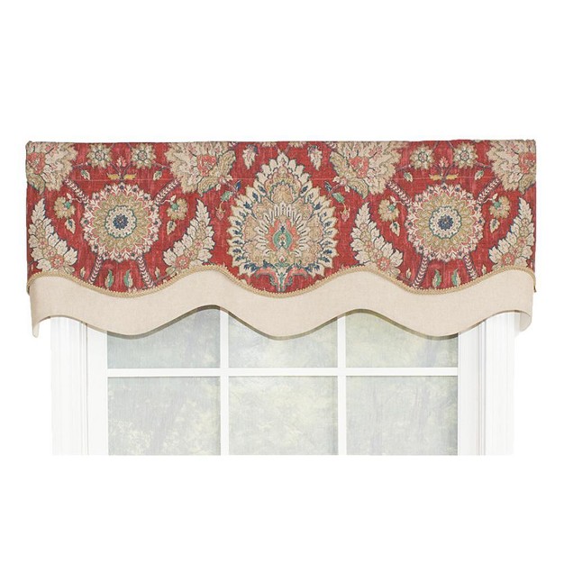 Rod Pocket Valance 50 quot X 16 quot Garnet By Rlf Home