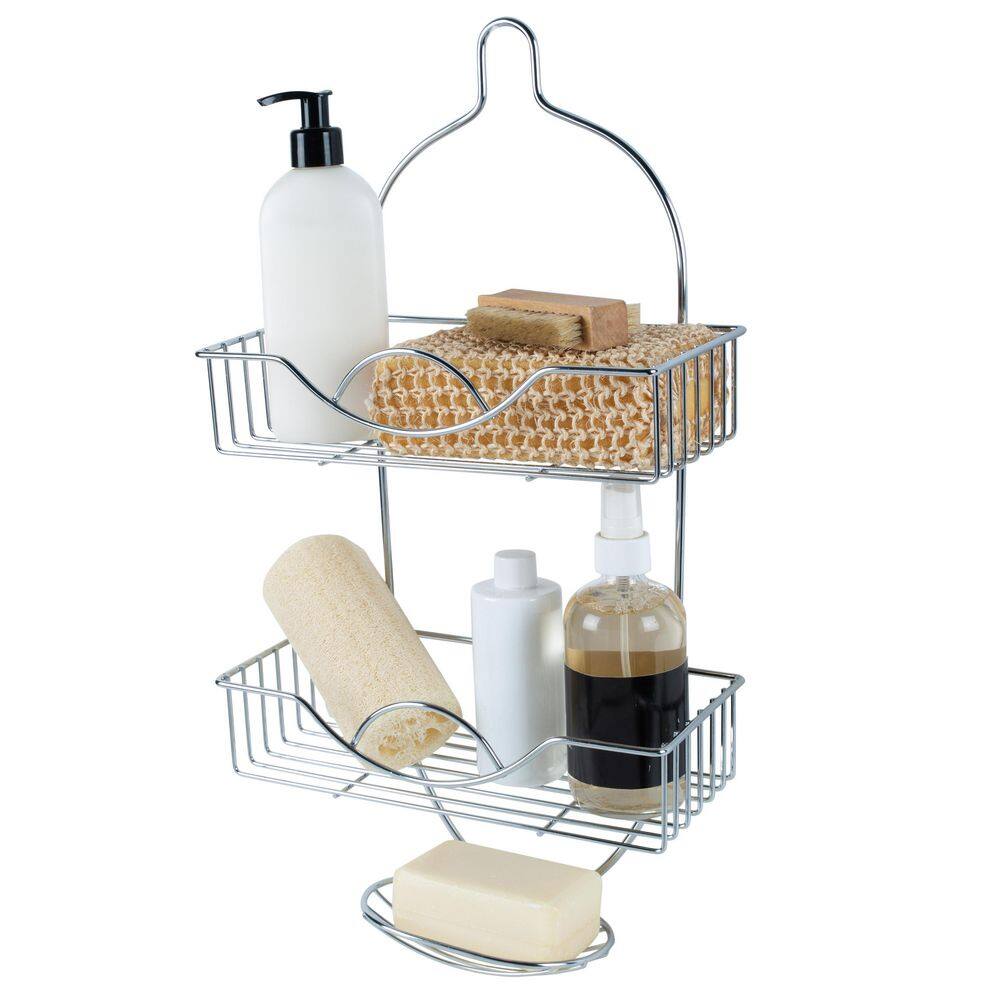 Bath Bliss Rainbow Design Shower Caddy in Chrome 4707-CHR