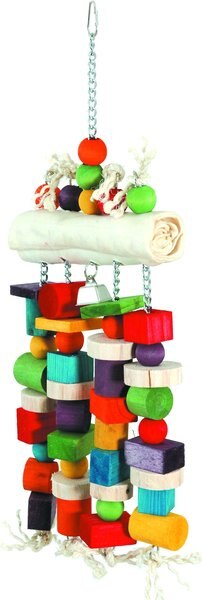 Caitec Featherland Paradise Rawhide Log Bird Toy