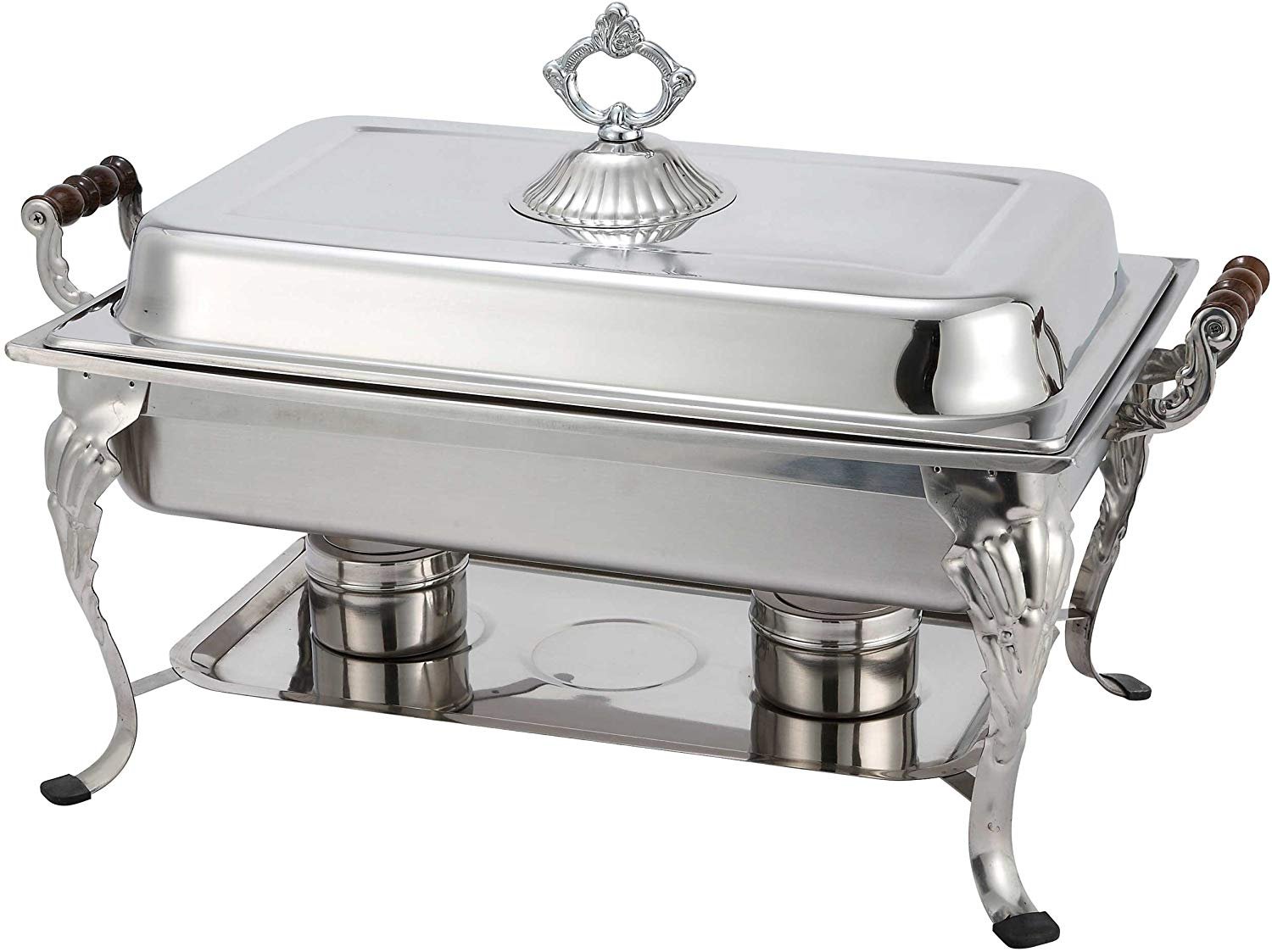 Winco 408-1 Full Rectangular Crown Chafer， 8-Quart