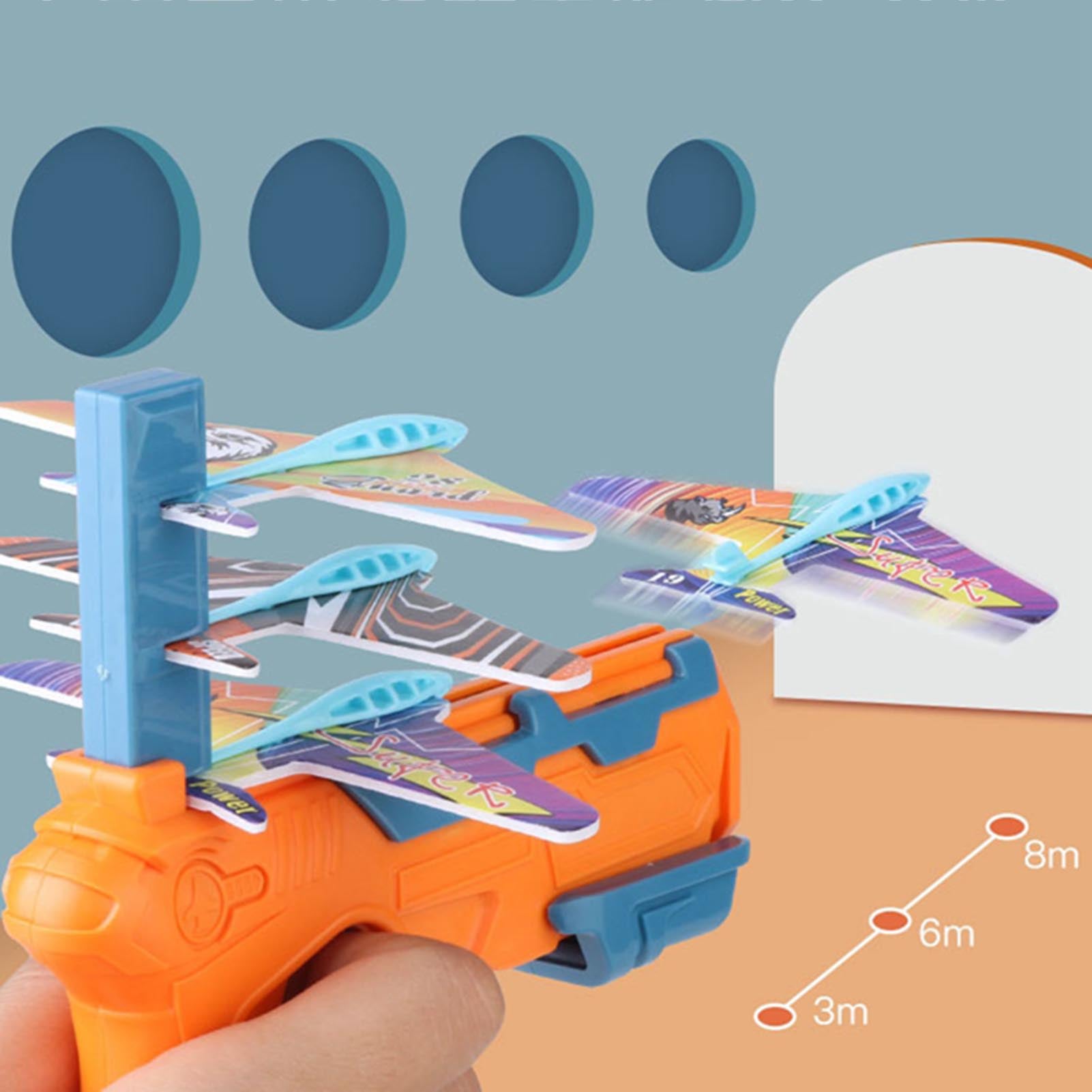 DraggmePartty Airplane Launcher Bubble Catapult With 6 Small Plane Toy Funny Airplane Toys For Kids Gift