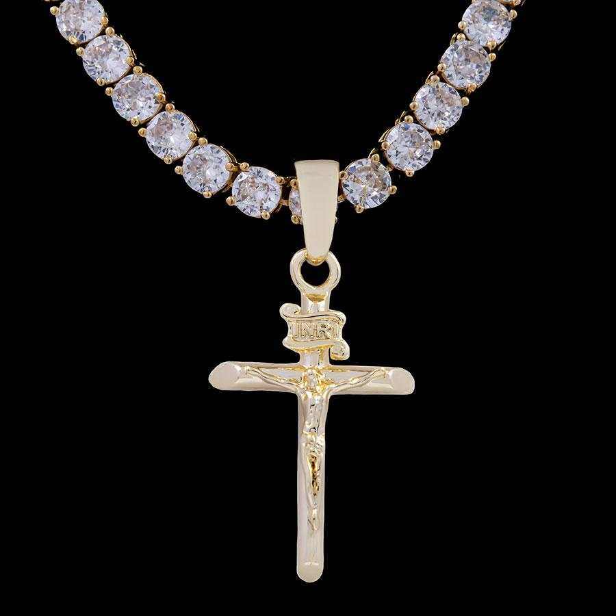 Crucifix in Yellow Gold