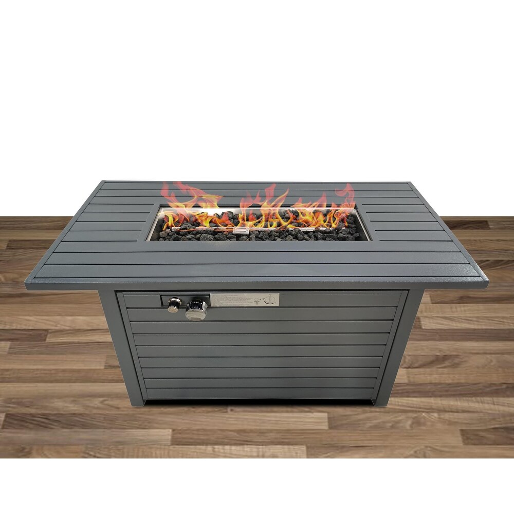 LSI Steel Propane/Natural Gas Fire Pit Table