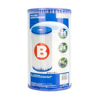 Intex 5.75 in. Dia x 10 in. (1.93 in. Center Core) 100 sq. ft. Easy Set Type B Replacement Cartridge Filter Pump (18-Pack) 18 x 29005E