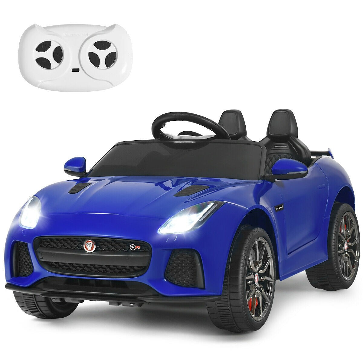 Costzon Ride on Car, 12V Licensed Jaguar F-Type SVR Battery Powered Ride on Toy w/ 2.4G Remote Control