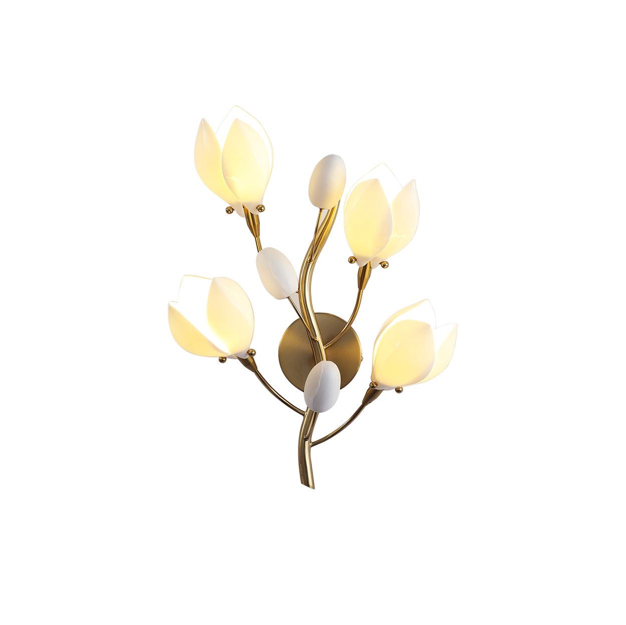 Porcelain Magnolia Wall Lamp