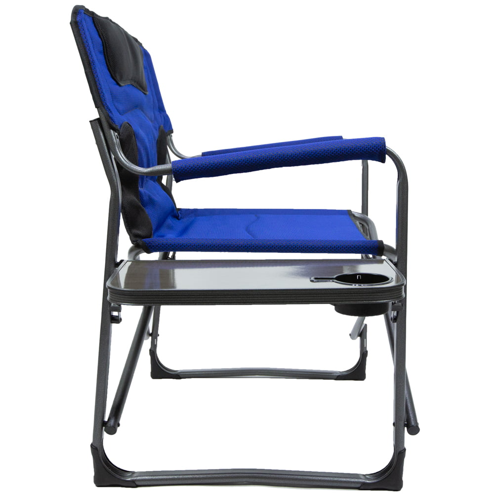 Ozark Trail Camping Director Chair XXL, Blue, Adult